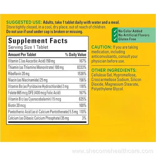 OEM Complex Vitamins, Minerals & Folic Acid Immune Support Supplement